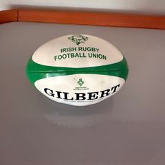 Gilbert Ireland mini rugby ball soft toy 6 inches in length