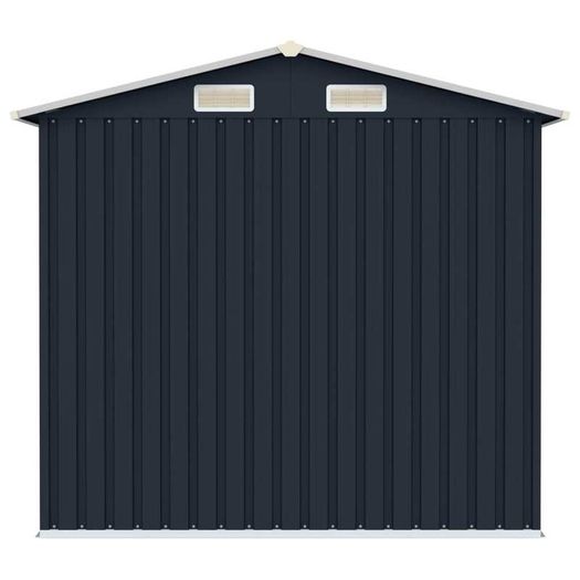 Garden Shed Anthracite 205x129x183 cm Galvanised Steel