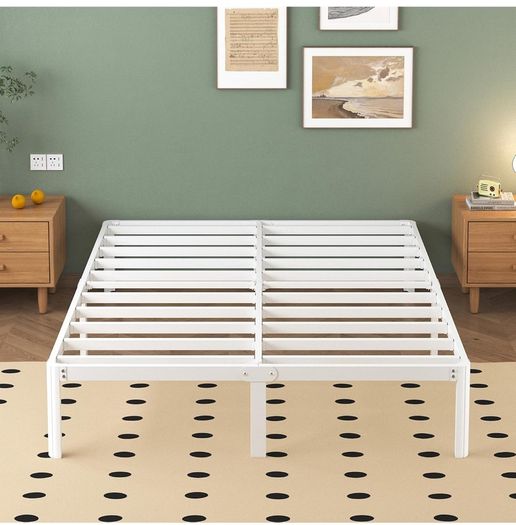King Size Bed Frame 30.5 cm High with Rounded Corner Legs