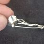 AP Sterling Silver 925 Amber Set Foliate Pin or Brooch 2 Inch Length Image 4