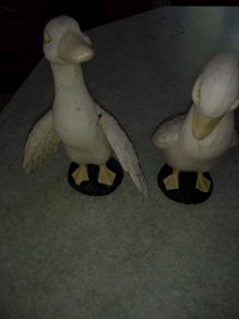 Set of 2 duck figurine