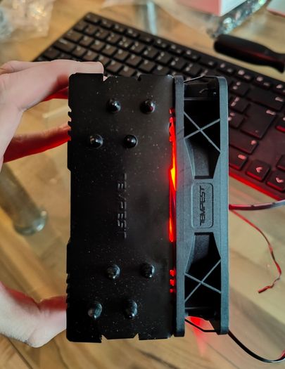 Tempest PRO Cooler 4 Pipes CPU Cooler Black ARGB