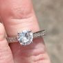 Zircon Sterling Silver engagement ring Image 3