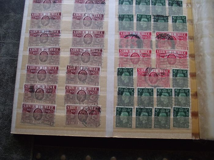 A mixed collection of used stamps, presented in the stock book #3
