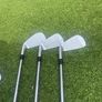 Wishon 555M forged Japanese bladed irons + 50 degree jaws raw Callaway wedge Image 3
