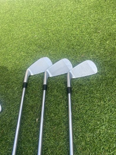 Wishon 555M forged Japanese bladed irons + 50 degree jaws raw Callaway wedge