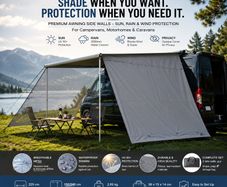 Caravan & Motorhome Awning Side Walls Set of 2