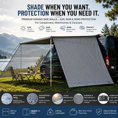 Caravan & Motorhome Awning Side Walls Set of 2