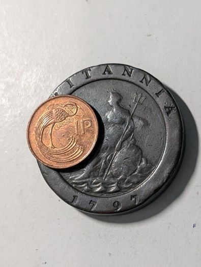 Cartwheel 2 pence 1797