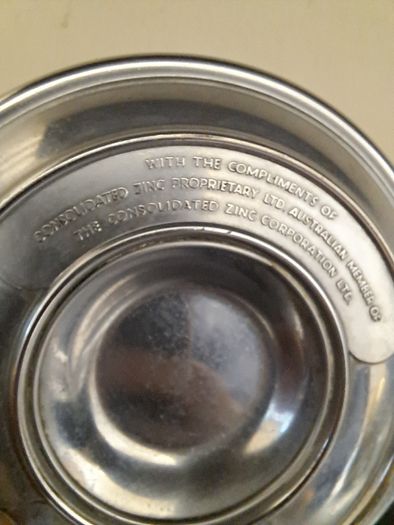 Vintage Consolidated Zinc Corporation (CZC) Advertising Ashtray
