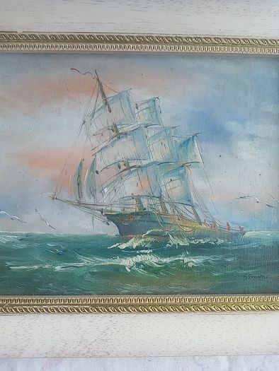 Seascape oil on board