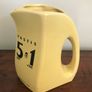 Antique Original French Pastis 51 Yellow Ceramic Water Jug Image 3