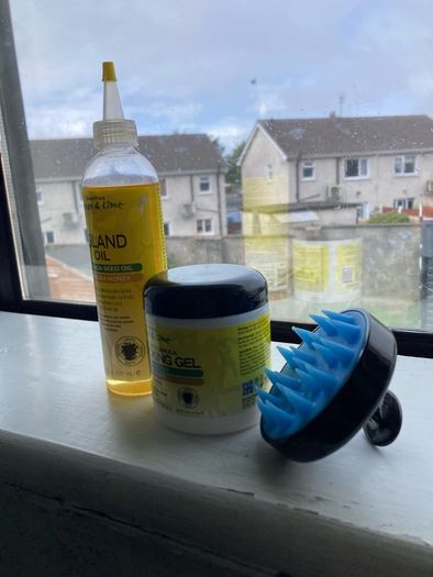 Hair oil and Locking Gel