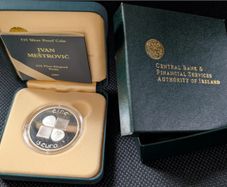 Fifteen Euro Silver Proof Ivan Mestrovic - The Famous Irish "woman With Harp" Coin 2007.