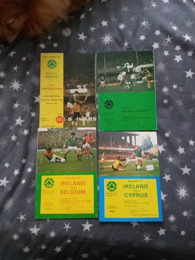Collection of 66 Republic of Ireland International Football Programmes