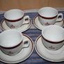 Vintage Steelite Royal Doulton Cup and Saucers Set of 4 Image 2