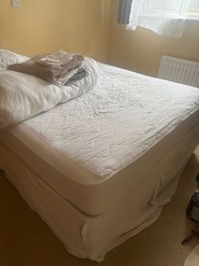 Queen size bed and mattress