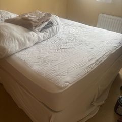 Queen size bed and mattress