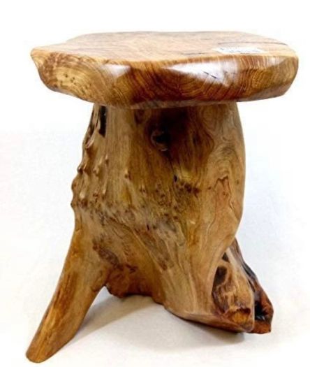 Rustic Solid teak root mini stool/table (FREE POSTAGE)
