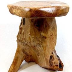 Rustic Solid teak root mini stool/table (FREE POSTAGE)