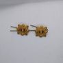 Pair of Garda Siochana Gold Coloured Collar Badges Image 4