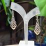 Sterling Silver 925 Celtic Knotwork Openwork Drop Earrings 4.5g Image 2