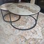 Set of two marble  coffee tables Image 4