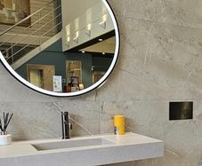 Beige Matt porcelain tiles marble effect 600x1200