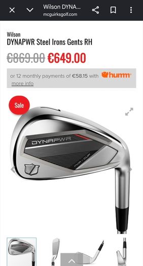 Wilson Dynapower Irons