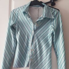Satin look shirt size xs 6 never worn