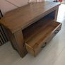 corner tv unit pine wood tv stand Image 2