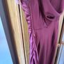 Beautiful burgundy wine satin maxi dress Image 8