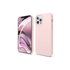 Liquid Silicone Case For iPhone 12 Pro Max Luxury Thin Soft Phone Cover New Pink Sand - FHT3IP12PMLK