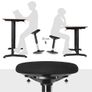 New Home Office Adjustable Work Stool - FREE P&P Image 4