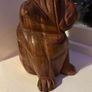 Indonesian Carved Wooden Bulldog Image 3