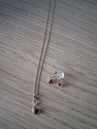 necklace  and earrings