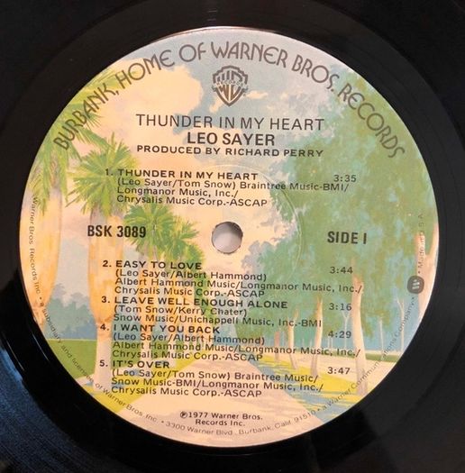Leo Sayer - Thunder In My Heart