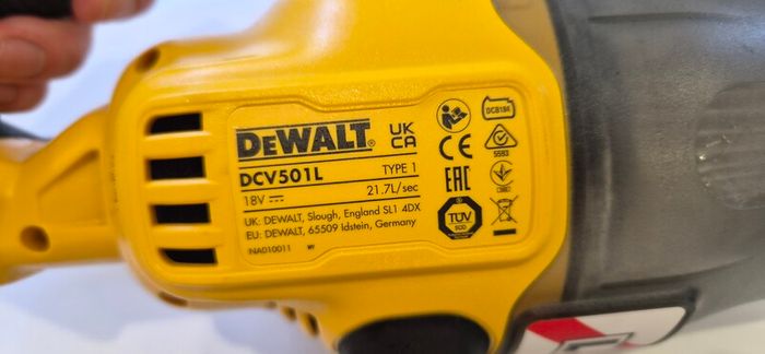 Dewalt DCV501L 18V Cordless vacuum dust extractor