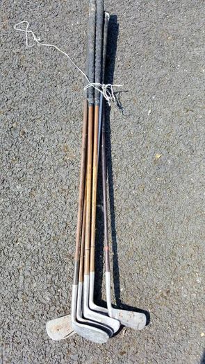 Old golf clubs vintage