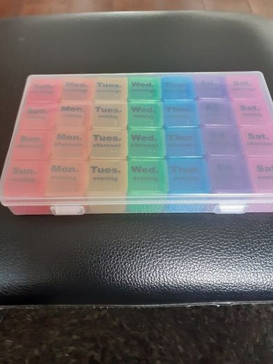 7 day morning noon afternoon and evening pill organizer