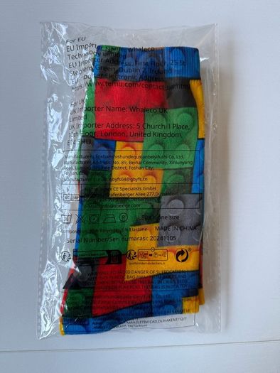 Brand new unisex Lego brick socks