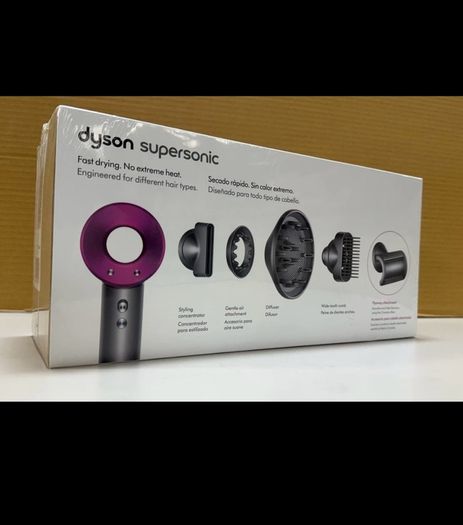 Dyson Supersonic Hair Dryer Iron Fuchsia, Fast Drying No Extreme Heat | SEALED |