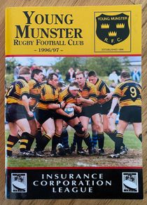 1997 Young Munster v Ballymena RFC - AIL Division 1 Rugby Programme