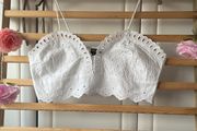 cami broderie anglaise bralette primark size 12 Bnwot