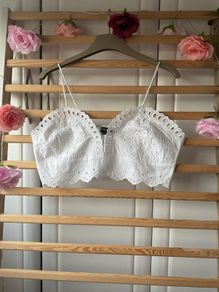 cami broderie anglaise bralette primark size 12 Bnwot