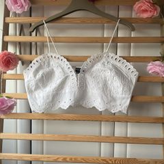 cami broderie anglaise bralette primark size 12 Bnwot