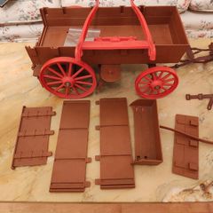 Louis Marx Toys Western Caravan, Vintage, Lone Ranger, Tonto, Johnny West.