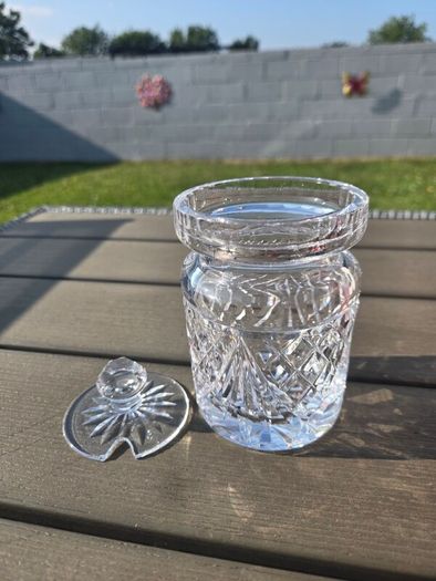 Vintage Waterford Crystal Lidded Preserve Jar