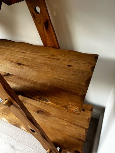 Wooden Ladder Shelving Unit