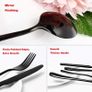 Cutlery Set, Black or Rainbow 24 Piece Stainless Steel Flatware Set, Silverware Dinnerware Set Service for 6, Tableware Cutlery Include Knife/Fork/Spoon/Teaspoon for Home with Gift Box Image 3